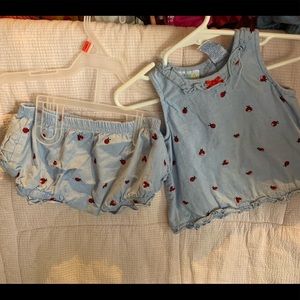 Miniwear 12 month Two Piece Romper Set